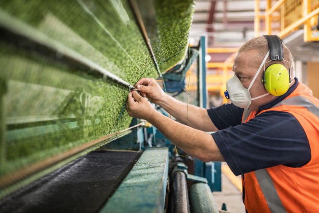 Artificial grass production line